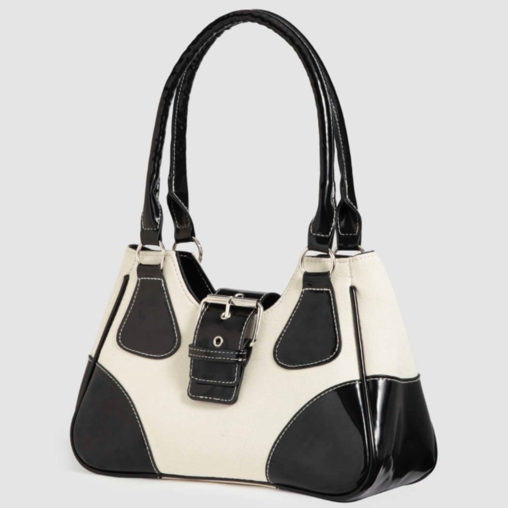 Black & White Patched Bag
